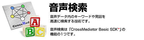 CrossMediator 音声検索