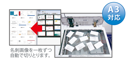 名刺管理ソフト やさしく名刺ファイリングPROの複合機による名刺の読み込み方法