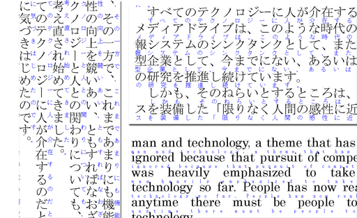オーバーレイ表示