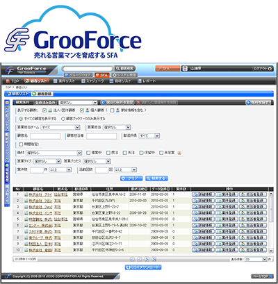 GrooForce画面