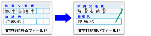 フリーピッチ手書き認識 イメージ図