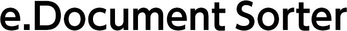 文書分類ソフトウェア e.Document Sorter