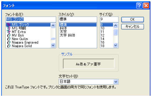 印刷時、文字化けしてしまう。