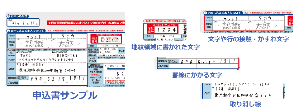 接触やかすれ文字の認識精度が改善