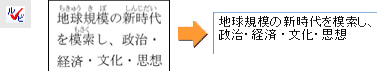 ルビが付いている文字の認識方法を教えてください。
